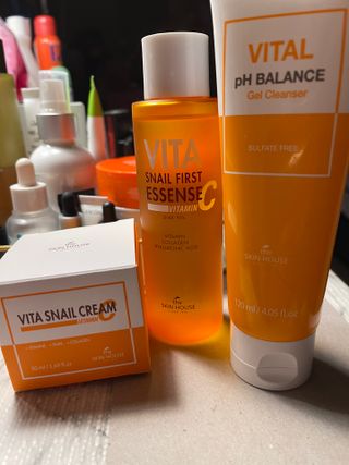 Vita Snail Trio Set [First Essence, Cream, Gel Cleanser] — 5점을 준 리뷰어가 2021년 9월 올린 사용 사진