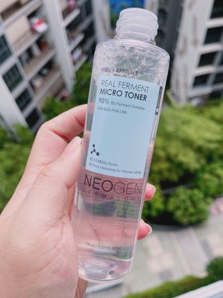 네오젠 더마로지 리얼퍼먼트 마이크로 세트 (토너 150ml, 에센스 150ml, 세럼 30ml, 미스트 115ml) — 4.5점을 준 리뷰어가 2022년 8월 올린 사용 사진