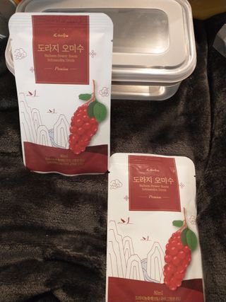 [K-doraji] Omija Berry Drink–80ml pouches of Bellflower Root Concentrate with Omija Berry — 4점을 준 리뷰어가 2021년 9월 올린 사용 사진