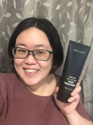 나인레스 매지나인 필 업 실크 트리트먼트 200ml 6.76 fl. 온스 유형에 남겨 — 5점을 준 리뷰어가 2022년 1월 올린 사용 사진