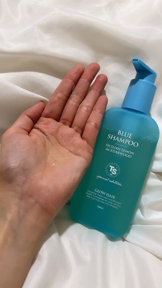 TS 블루 에디션 (블루 샴푸 200ml + 블루 바디 워시 200ml) — 5점을 준 리뷰어가 2023년 6월 올린 사용 사진