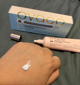 오바코 ovaco eye wrinkle smooth out serum — 5점을 준 리뷰어가 2022년 1월 올린 사용 사진