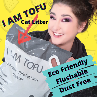 카미스쥬 KAMY 's ZOO I AM TOFU 프리미엄 천연 두부 고양이 쓰레기 숯 10LB — 4점을 준 리뷰어가 2021년 3월 올린 사용 사진