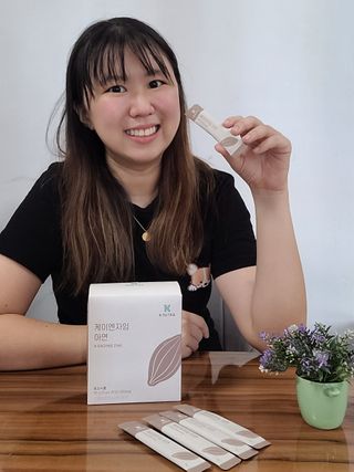 [쿠누트라] K・ENZYME 아연 카카오/3gx30 파우더 스틱 — 5점을 준 리뷰어가 2022년 7월 올린 사용 사진