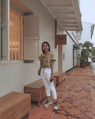 [캔마트]Perfect Pants40verSummer 면 MA05137 Ivory / Black A 쇼트 타입 / B 롱 타입 — 5점을 준 리뷰어가 2021년 8월 올린 사용 사진