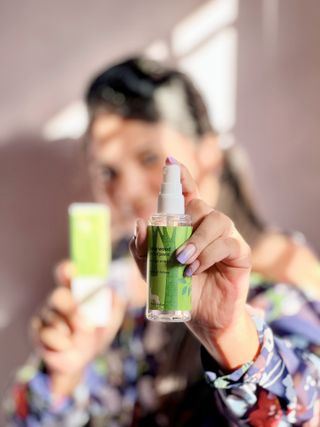 [제주공화국] 패브릭 퍼퓸 미스트 시더우드, 오렌지 블라썸, 카멜리아, 바이올렛 70ml /2.36oz. — 5점을 준 리뷰어가 2022년 1월 올린 사용 사진