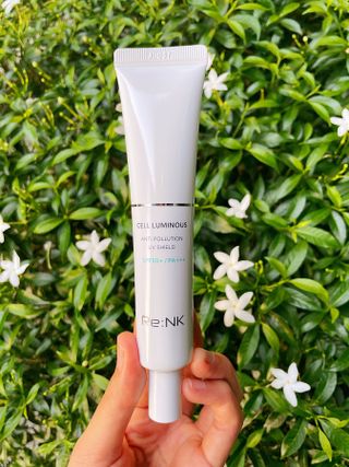 Re:NK 리엔케이 셀루미너스 안티폴루션 UV 크림 — 5점을 준 리뷰어가 2022년 1월 올린 사용 사진