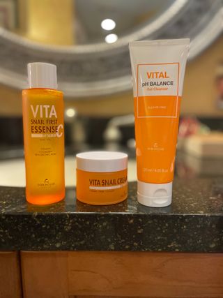 Vita Snail Trio Set [First Essence, Cream, Gel Cleanser] — 4.5점을 준 리뷰어가 2021년 9월 올린 사용 사진