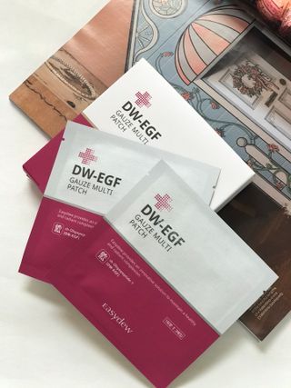 이지듀 DW-EGF 멀티 페이셜 시트 마스크 - 0.53 FL OZ 4EA — 5점을 준 리뷰어가 2021년 8월 올린 사용 사진