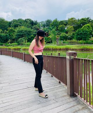 [캔마트]Perfect Pants40verSummer 면 MA05137 Ivory / Black A 쇼트 타입 / B 롱 타입 — 5점을 준 리뷰어가 2021년 8월 올린 사용 사진