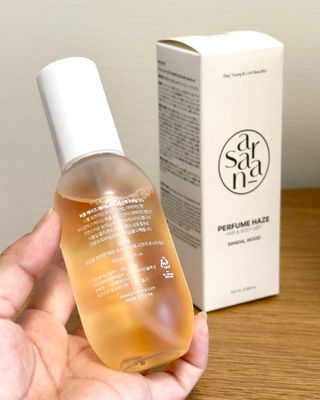 PERFUME HAZE HAIR &amp; BODY MIST 퍼퓸 헤이즈 헤어 &amp; 바디 미스트 — 3점을 준 리뷰어가 2023년 3월 올린 사용 사진
