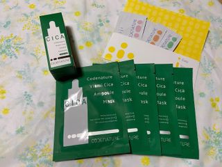 코드네이처 비아미 시카 더블 앰플 과 마스크[5장] — 5점을 준 리뷰어가 2021년 6월 올린 사용 사진