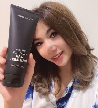 나인레스 매지나인 필 업 실크 트리트먼트 200ml 6.76 fl. 온스 유형에 남겨 — 5점을 준 리뷰어가 2022년 1월 올린 사용 사진