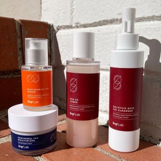 SNP LAB 살리실산 클렌저 + PHA 5 토너 + 나이아신아마이드 10 세럼 + 판테놀 10 모이스처라이저 — 5점을 준 리뷰어가 2021년 10월 올린 사용 사진