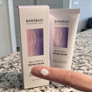 바노바기 코스메틱 바노바기 밀크 씨슬 리페어 크림 50ml — 5점을 준 리뷰어가 2023년 7월 올린 사용 사진