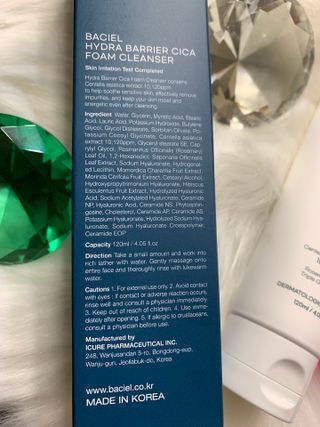 바시엘 BACIEL 바시엘 이드라 배리어 시카 폼 클렌저 120ml — 3점을 준 리뷰어가 2021년 9월 올린 사용 사진
