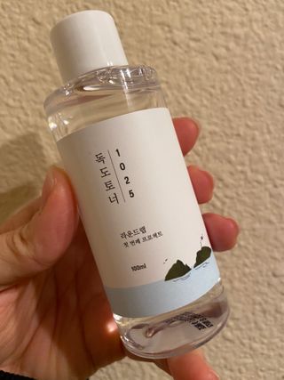 라운드 랩 1025 독도 토너 100ml — 5점을 준 리뷰어가 2021년 2월 올린 사용 사진
