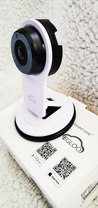 온습도 모니터와 스마트 리모컨이 탑재된 EGLOO cam S4 1080P Wi-Fi 스마트 카메라 — 5점을 준 리뷰어가 2021년 5월 올린 사용 사진