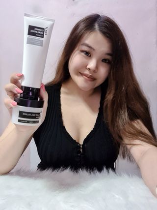 COXIR 블랙 스네일 콜라겐 크림 50ml &amp; 세라마이드 마이크로 더마 클렌저 120ml — 5점을 준 리뷰어가 2021년 8월 올린 사용 사진