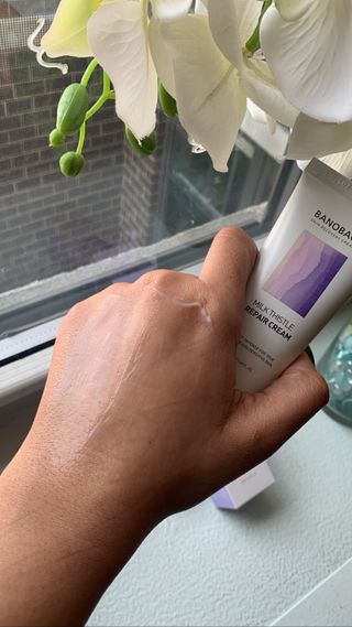 바노바기 코스메틱 바노바기 밀크 씨슬 리페어 크림 50ml — 5점을 준 리뷰어가 2023년 3월 올린 사용 사진