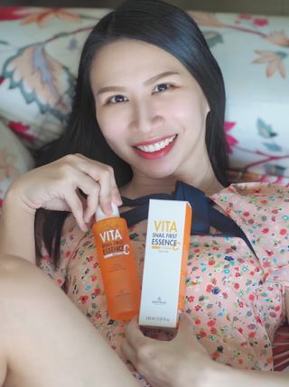 [THE SKIN HOUSE] Vita Snail First Essence — 5점을 준 리뷰어가 2022년 3월 올린 사용 사진