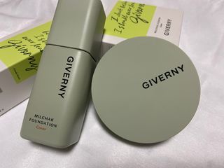 지베르니 밀착 커버 파운데이션 30ml + 밀착 커버 쿠션 본 제품 — 5점을 준 리뷰어가 2023년 9월 올린 사용 사진