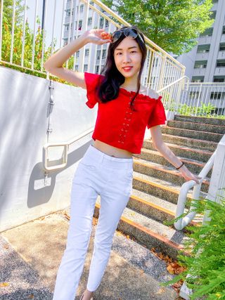 [캔마트]Perfect Pants40verSummer 면 MA05137 Ivory / Black A 쇼트 타입 / B 롱 타입 — 4점을 준 리뷰어가 2021년 8월 올린 사용 사진