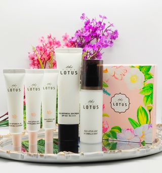 더 퓨어 로터스 제주 식물 선크림 / 제주 연잎 &amp; 동백 미스트 / 순수한 연꽃 어메니티 세트 — 5점을 준 리뷰어가 2022년 9월 올린 사용 사진