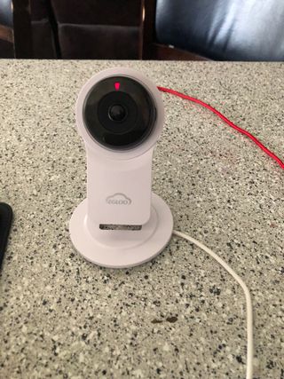 온습도 모니터와 스마트 리모컨이 탑재된 EGLOO cam S4 1080P Wi-Fi 스마트 카메라 — 4점을 준 리뷰어가 2021년 6월 올린 사용 사진