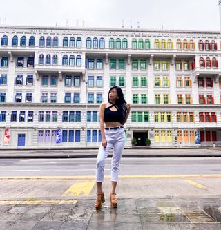 [캔마트]Perfect Pants40verSummer 면 MA05137 Ivory / Black A 쇼트 타입 / B 롱 타입 — 5점을 준 리뷰어가 2021년 8월 올린 사용 사진