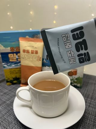느랑풀 USA_ [neurangpul] JEJU UDO PEANUT MILKTEA 30g*10 — 5점을 준 리뷰어가 2025년 7월 올린 사용 사진