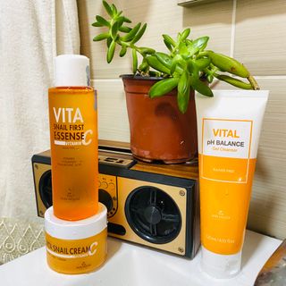Vita Snail Trio Set [First Essence, Cream, Gel Cleanser] — 5점을 준 리뷰어가 2021년 9월 올린 사용 사진