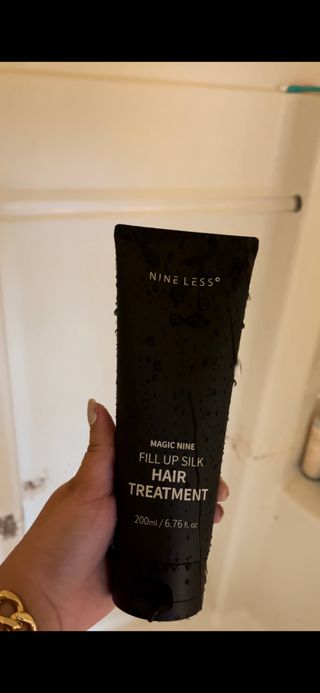 나인레스 매지나인 필 업 실크 트리트먼트 200ml 6.76 fl. 온스 유형에 남겨 — 5점을 준 리뷰어가 2022년 2월 올린 사용 사진