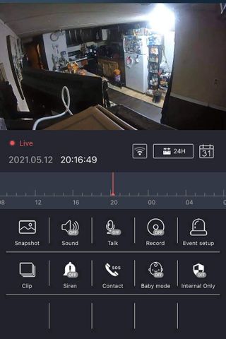 온습도 모니터와 스마트 리모컨이 탑재된 EGLOO cam S4 1080P Wi-Fi 스마트 카메라 — 5점을 준 리뷰어가 2021년 5월 올린 사용 사진