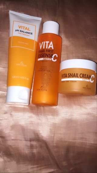 Vita Snail Trio Set [First Essence, Cream, Gel Cleanser] — 5점을 준 리뷰어가 2021년 8월 올린 사용 사진