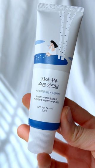 Round Lab Birch Juice Moisturizing Sunscreen — 5점을 준 리뷰어가 2024년 4월 올린 사용 사진