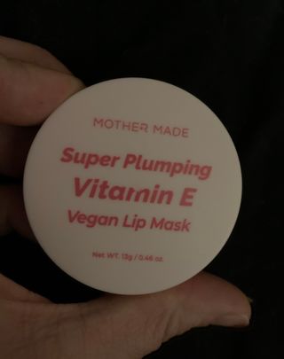마더메이드 [어머니 만든] 슈퍼 플럼 핑 Vit E 비건 립 마스크 _E — 5점을 준 리뷰어가 2021년 2월 올린 사용 사진
