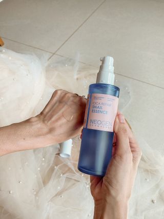 네오젠 더마로지 시카 리페어 스네일 에센스 100ml+ 크림 50g 세트 — 4.5점을 준 리뷰어가 2022년 8월 올린 사용 사진