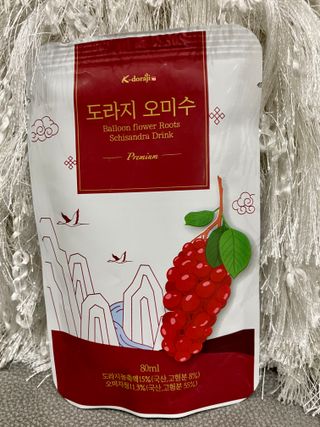 [K-doraji] Omija Berry Drink–80ml pouches of Bellflower Root Concentrate with Omija Berry — 5점을 준 리뷰어가 2021년 8월 올린 사용 사진