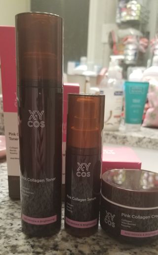 Pink Collagen Line [Toner, Serum, Cream] — 5점을 준 리뷰어가 2021년 10월 올린 사용 사진