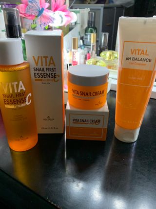 Vita Snail Trio Set [First Essence, Cream, Gel Cleanser] — 4점을 준 리뷰어가 2021년 9월 올린 사용 사진