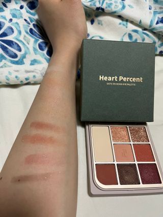 하트퍼센트 Heart Percent Dote on Mood Eye Palette VERMILION FACET — 5점을 준 리뷰어가 2021년 11월 올린 사용 사진