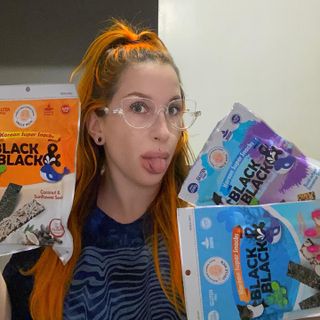 UNCLE NICK 한국 슈퍼 스낵 블랙 &amp; 블랙 김 스낵 — 2점을 준 리뷰어가 2021년 11월 올린 사용 사진