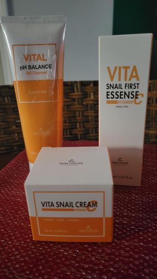 Vita Snail Trio Set [First Essence, Cream, Gel Cleanser] — 4점을 준 리뷰어가 2021년 9월 올린 사용 사진