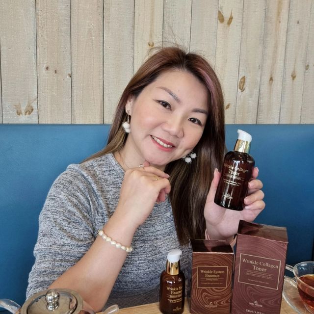 Wrinkle Collagen Toner + Wrinkle System Essence 리뷰 사진