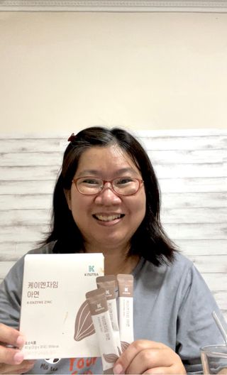 [쿠누트라] K・ENZYME 아연 카카오/3gx30 파우더 스틱 — 5점을 준 리뷰어가 2022년 7월 올린 사용 사진