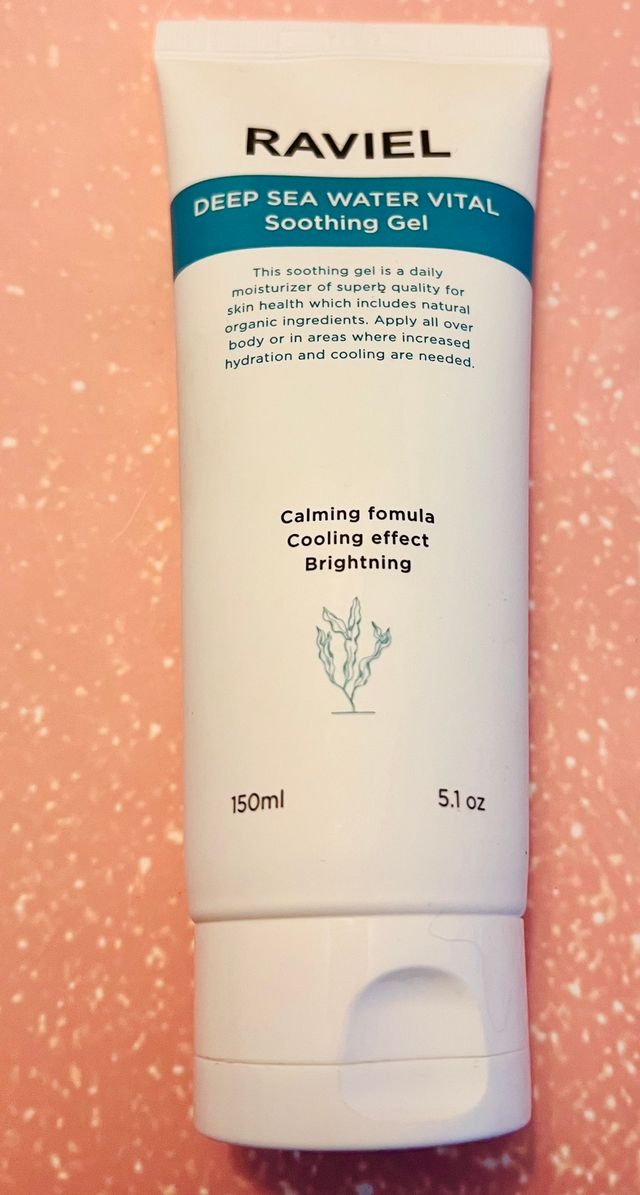 RAVIEL 딥 씨 워터 퓨어 바이탈 수딩 젤 5.1 fl oz (150ml) 페이스 &amp; 바디, 쿨링 효과 리뷰 사진