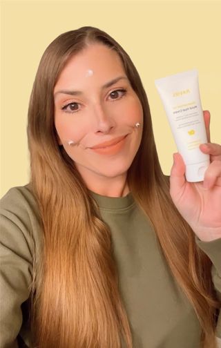 라비엘 RAVIEL Meadowfoam 씨 오일 모이스처라이징 데일리 히알 크림 3.4 fl oz, DermaBiome CX, 7 히알루론산 — 5점을 준 리뷰어가 2022년 9월 올린 사용 사진