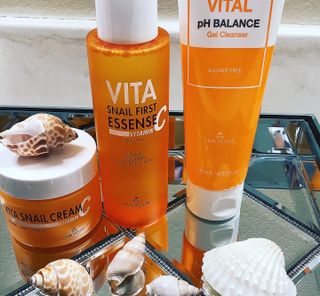 Vita Snail Trio Set [First Essence, Cream, Gel Cleanser] — 5점을 준 리뷰어가 2021년 9월 올린 사용 사진