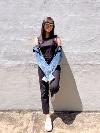 [캔마트]Perfect Pants40verSummer 면 MA05137 Ivory / Black A 쇼트 타입 / B 롱 타입 — 4점을 준 리뷰어가 2021년 8월 올린 사용 사진